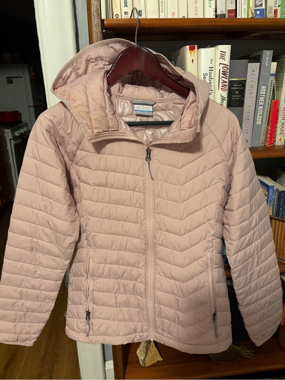 Columbia Women's Hooded Packable Puffer Jacket - Dusty Pink
